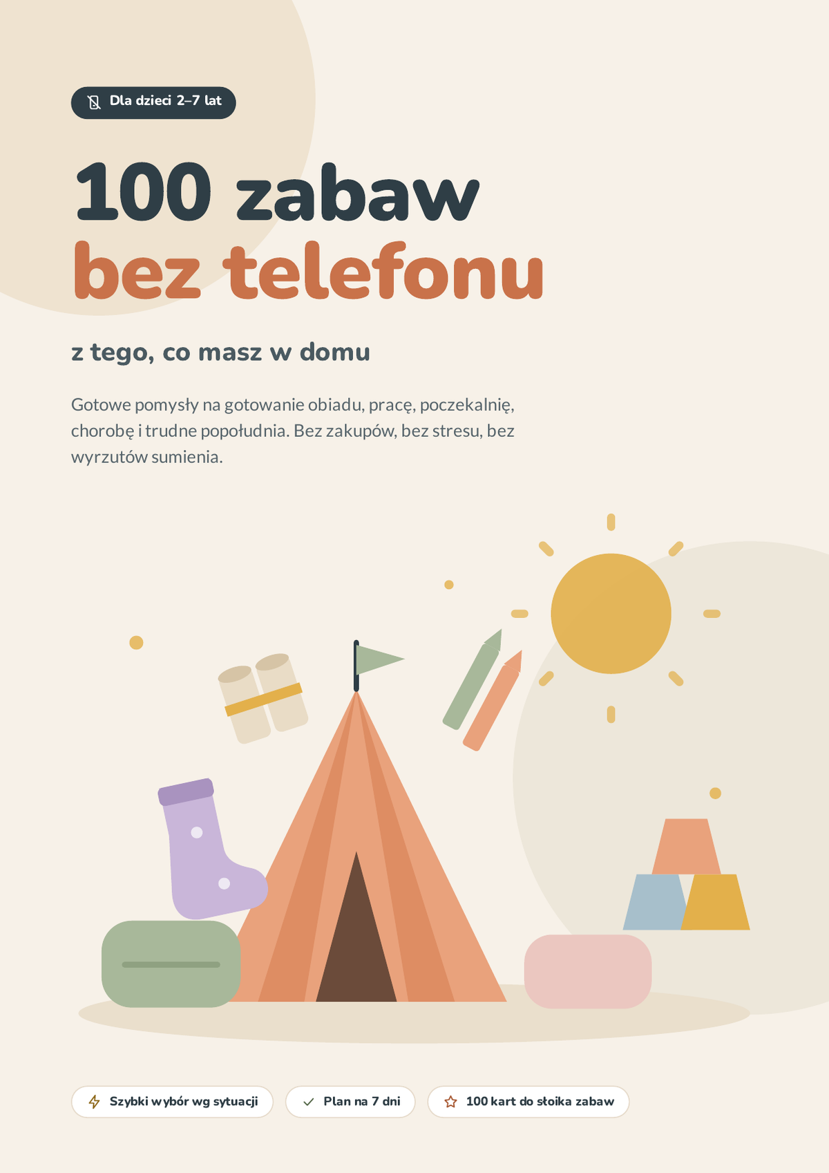 100 zabaw bez telefonu z tego, co masz w domu